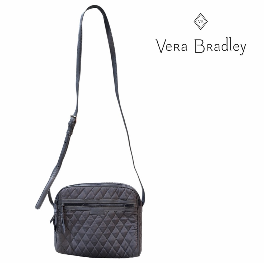 Vera Bradley‎ Gray Quilted Crossbody Bag